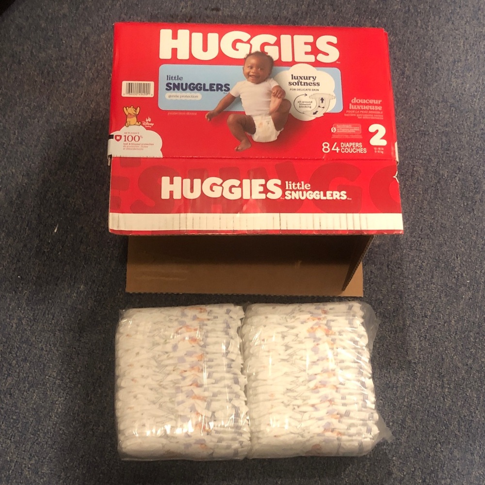 Huggies Little Snugglers Size 2 Diapers - Red Packaging